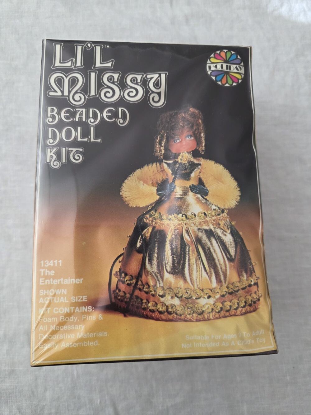 Vintage NEW SEALED LI’L MISSY Beaded Doll Kit The Entertainer 13411 HOLIDAY